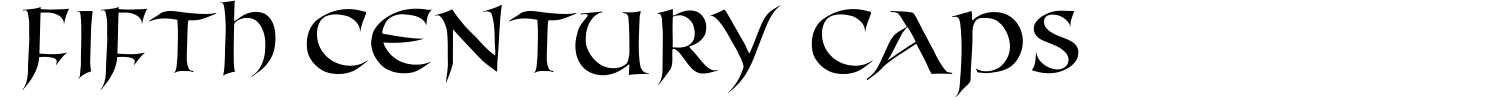 Fifth Century Caps Font preview