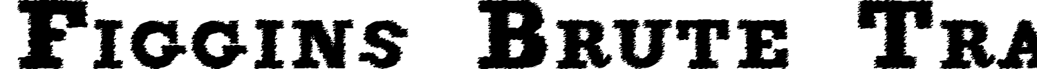 Figgins Brute Trash Font preview