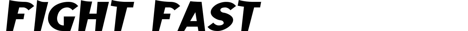 Fight Fast Font preview
