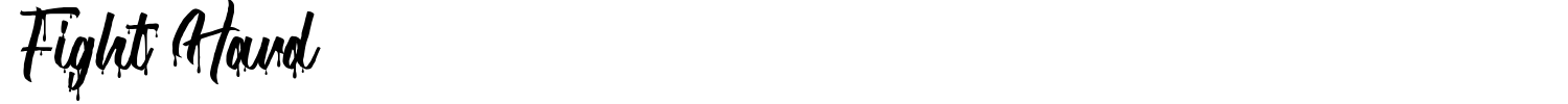Fight Hard Font preview
