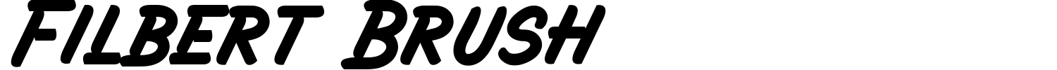 Filbert Brush Font preview