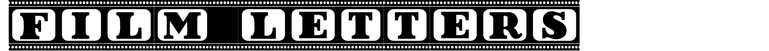 Film Letters Font preview