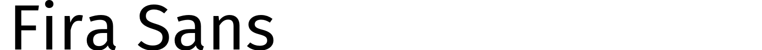 Fira Sans Font preview