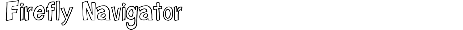 Firefly Navigator Font preview