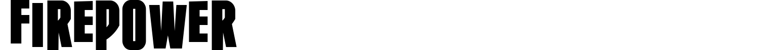 Firepower Font preview