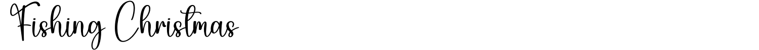 Fishing Christmas Font preview