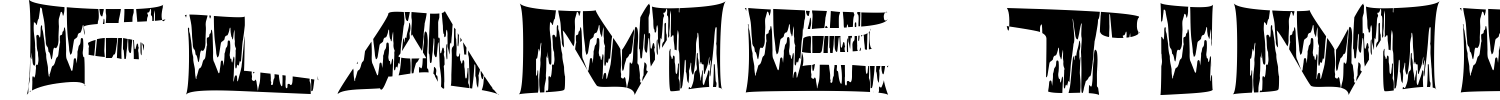 Flame Time Font preview