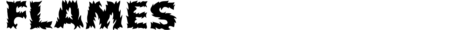 Flames Font preview