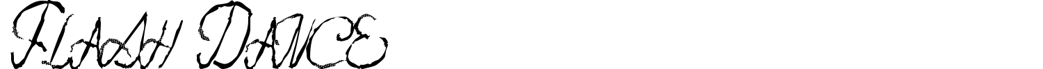 Flash Dance Font preview