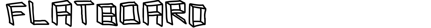 Flatboard Font preview