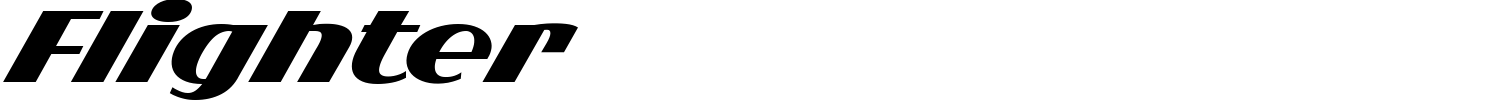 Flighter Font preview