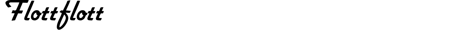 Flottflott Font preview