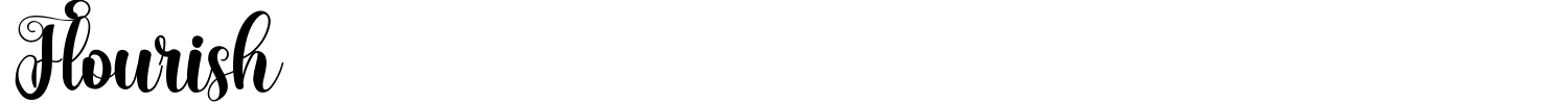 Flourish Font preview