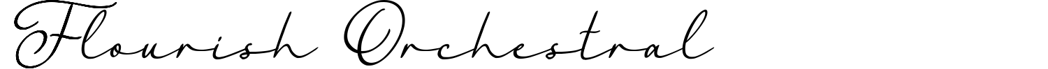 Flourish Orchestral Font preview