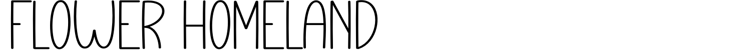Flower Homeland Font preview