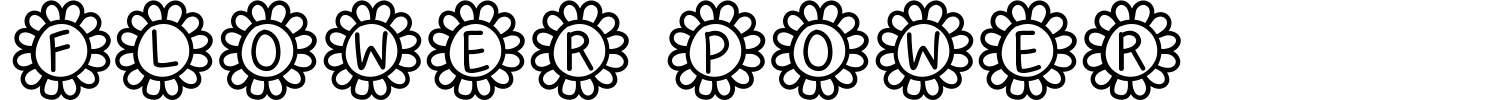 Flower Power Font preview