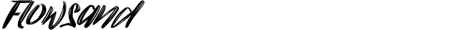 Flowsand Font preview