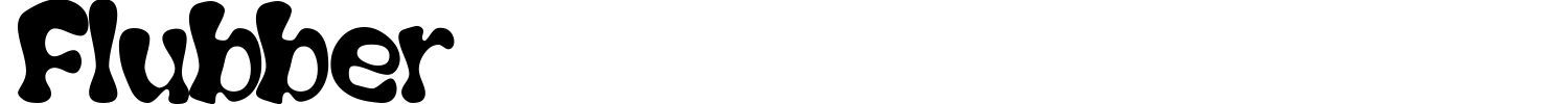 Flubber Font preview