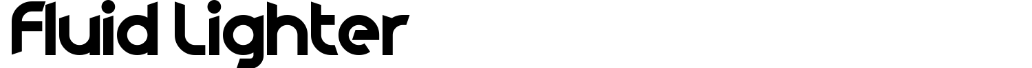 Fluid Lighter Font preview