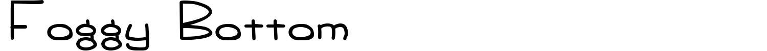 Foggy Bottom Font preview