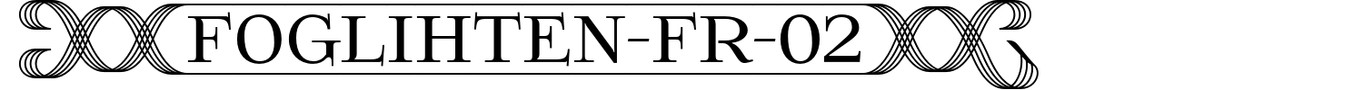 Foglihten Fr 02 Font preview