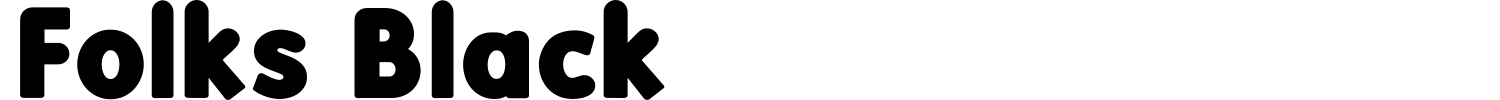 Folks Black Font preview
