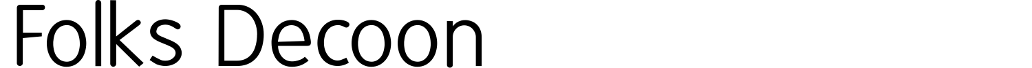 Folks Decoon Font preview