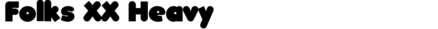 Folks XX Heavy Font preview