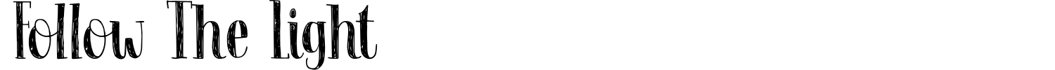 Follow The Light Font preview