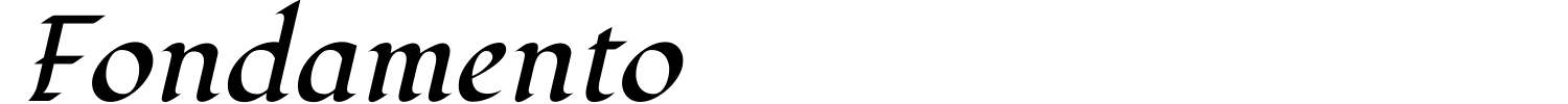 Fondamento Font preview