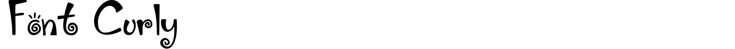 Font Curly Font preview
