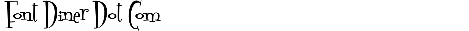 Font Diner Dot Com Font preview
