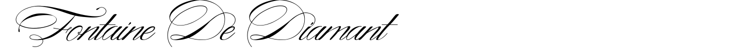 Fontaine De Diamant Font preview