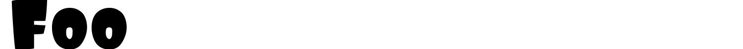Foo Font preview