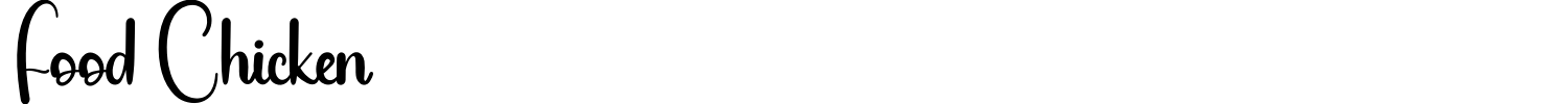 Food Chicken Font preview