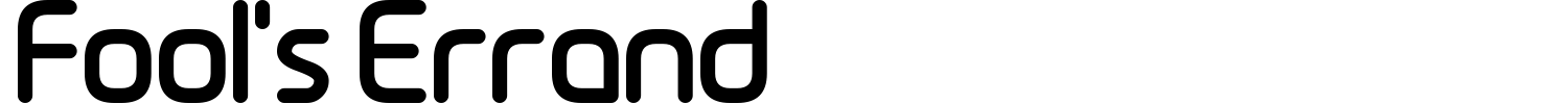 Fools Errand Font preview