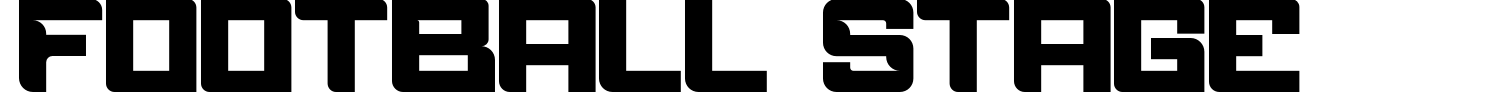 Football Stage Font preview