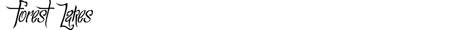 Forest Lakes Font preview