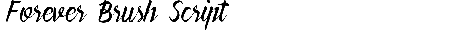 Forever Brush Script Font preview
