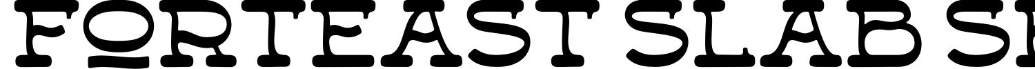 Forteast Slab Serif Font preview