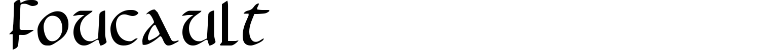 Foucault Font preview