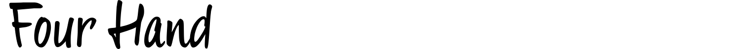 Four Hand Font preview