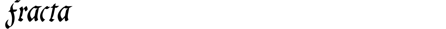 Fracta Font preview