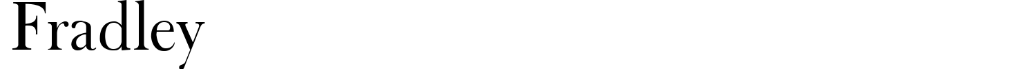 Fradley Font preview