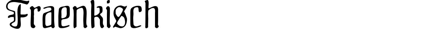 Fraenkisch Font preview