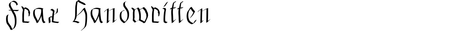 Frax Handwritten Font preview