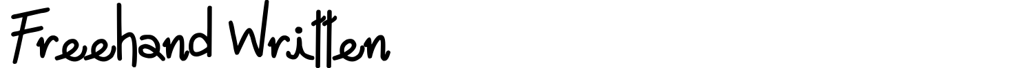 Freehand Written Font preview