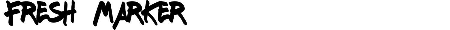 Fresh Marker Font preview