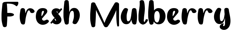 Fresh Mulberry Font preview