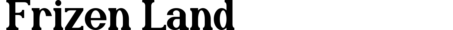 Frizen Land Font preview